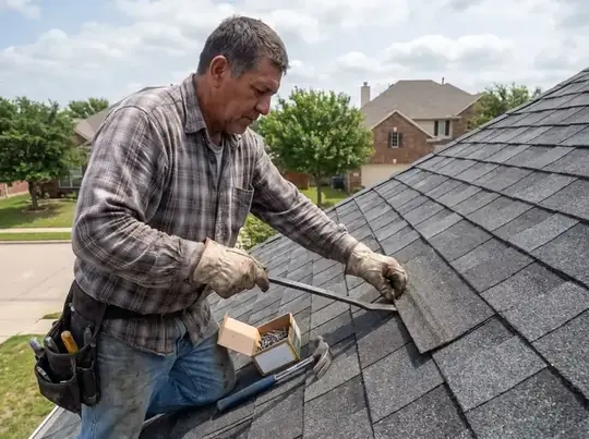 Wind-Damaged Shingle Replacement in Katy, TX